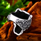 Norse Bear Viking Ring Mens - Stainless Steel Silver - Unisex - That Rock Aesthetic