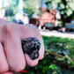 Norse Bear Viking Ring Mens - Stainless Steel Silver - Unisex - That Rock Aesthetic