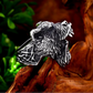 Norse Bear Viking Ring Mens - Stainless Steel Silver - Unisex - That Rock Aesthetic
