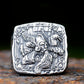 Norse Viking Warrior Odin Ring Mens - Stainless Steel Silver - Unisex - That Rock Aesthetic