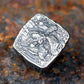 Norse Viking Warrior Odin Ring Mens - Stainless Steel Silver - Unisex - That Rock Aesthetic