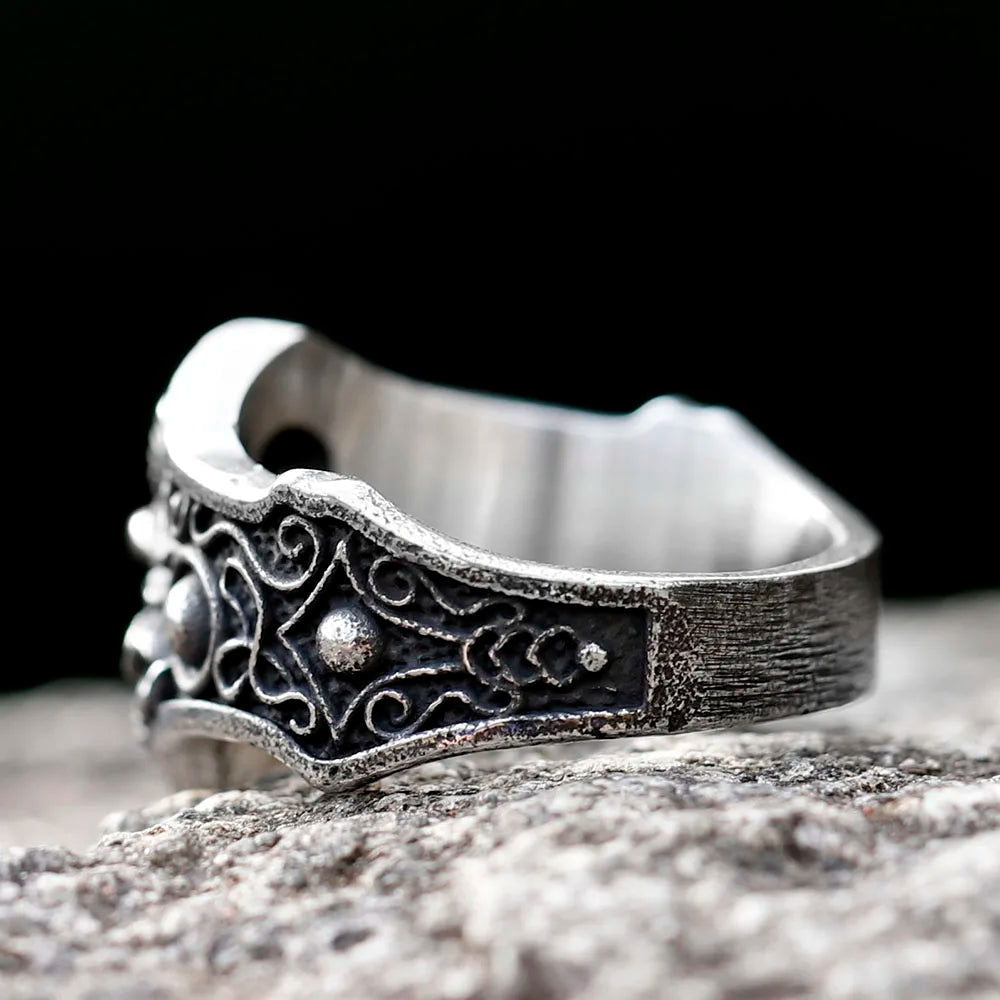 Octopus Cthulhu Mens Ring - Titanium Steel Silver - Unisex - That Rock Aesthetic