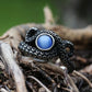 Octopus Tentacle Mens Turquoise Ring - Stainless Steel Silver - Unisex - That Rock Aesthetic