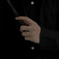 Open Mobius Ring Mens - Silver - Unisex - Adjustable - That Rock Aesthetic