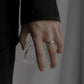 Open Mobius Ring Mens - Silver - Unisex - Adjustable - That Rock Aesthetic