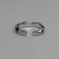 Open Mobius Ring Mens - Silver - Unisex - Adjustable - That Rock Aesthetic