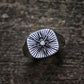 Star Polaris Compass Ring Mens Signet - Stainless Steel Silver - Unisex - That Rock Aesthetic