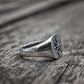Star Polaris Compass Ring Mens Signet - Stainless Steel Silver - Unisex - That Rock Aesthetic