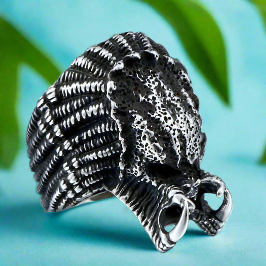 Predator Movie Ring #1 Mens - Stainless Steel Silver - Unisex - That Rock Aesthetic