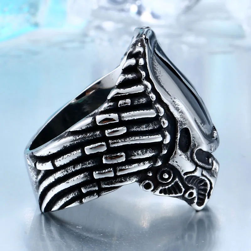 Predator Movie Ring #2 Mens - Titanium Steel Silver - Unisex - That Rock Aesthetic