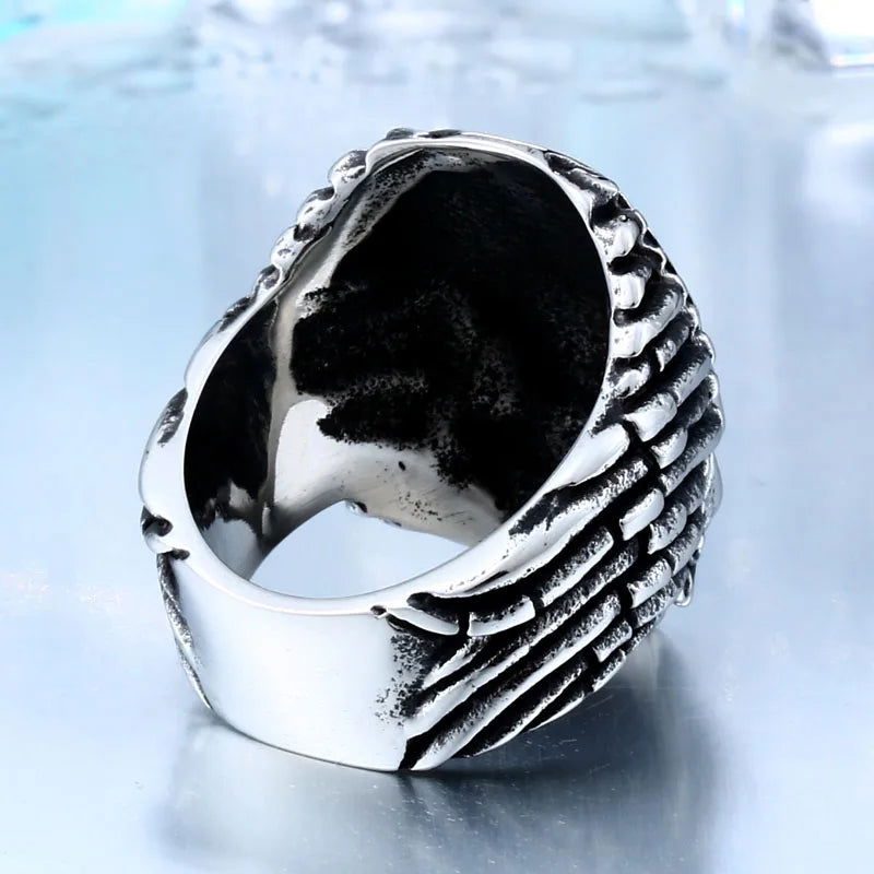 Predator Movie Ring #2 Mens - Titanium Steel Silver - Unisex - That Rock Aesthetic