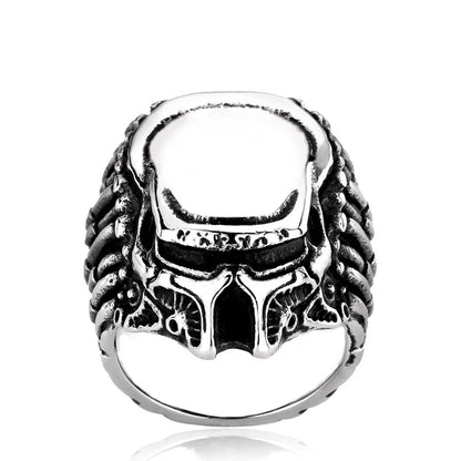 Predator Movie Ring #2 Mens - Titanium Steel Silver - Unisex - That Rock Aesthetic