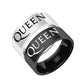 Queen Ring Music Freddie Mercury - Stainless Steel Silver & Black - Unisex - That Rock Aesthetic