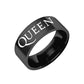 Queen Ring Music Freddie Mercury - Stainless Steel Silver & Black - Unisex - That Rock Aesthetic
