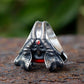 Red Onyx Gemstone Snake Ring Mens - Stainless Steel Silver - Unisex - That Rock Aesthetic