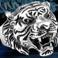 Roaring Mens Tiger Ring - Stainless Steel Silver, Gold & Black - Unisex - That Rock Aesthetic