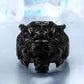 Roaring Mens Tiger Ring - Stainless Steel Silver, Gold & Black - Unisex - That Rock Aesthetic