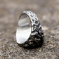 Rugged Norse Viking Compass Ring Mens Vegvisir - Stainless Steel Silver - Unisex - That Rock Aesthetic