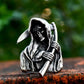 Grim Reaper Mens Ring - Stainless Steel Silver - Unisex