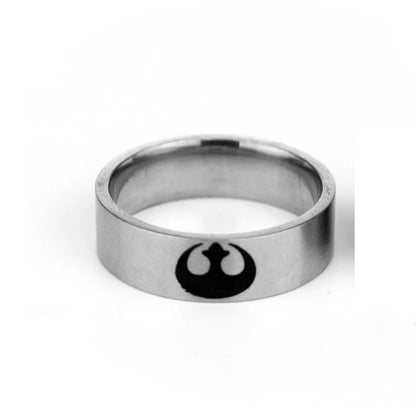 Rebel Alliance Star Wars Ring Mens - Stainless Steel Silver - Unisex
