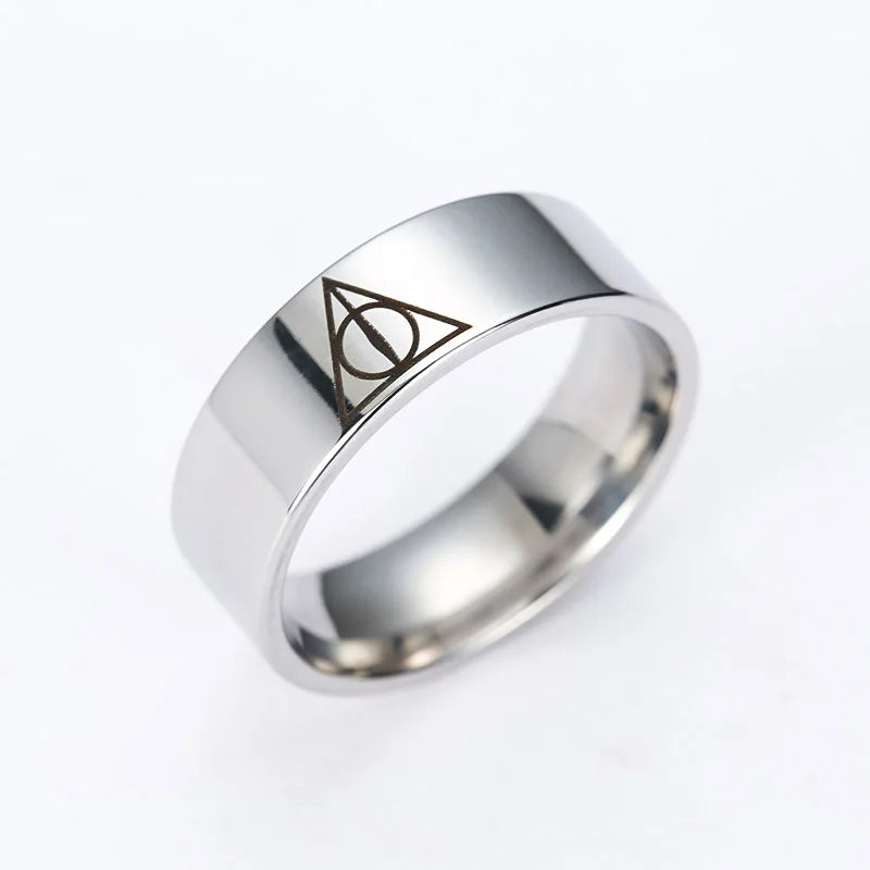 Deathly Hallows Harry Potter Ring - Stainless Steel Silver - Unisex
