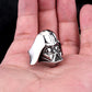 Darth Vader Star Wars Ring Mens Movie - Stainless Steel Silver - Unisex
