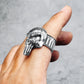 Skull Punisher Ring Marvel Mens - Stainless Steel Silver - Unisex