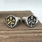 Knight Ring Medieval Sword Mens - Stainless Steel Silver & Gold - Unisex