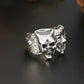 Joker Skull DC Comics Superhero Mens Batman Ring - Silver - Unisex - Adjustable