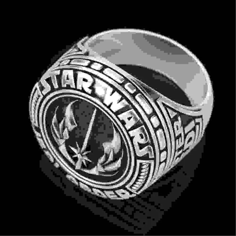 Star Wars Jedi Ring Signet Mens Movie - Silver - Unisex