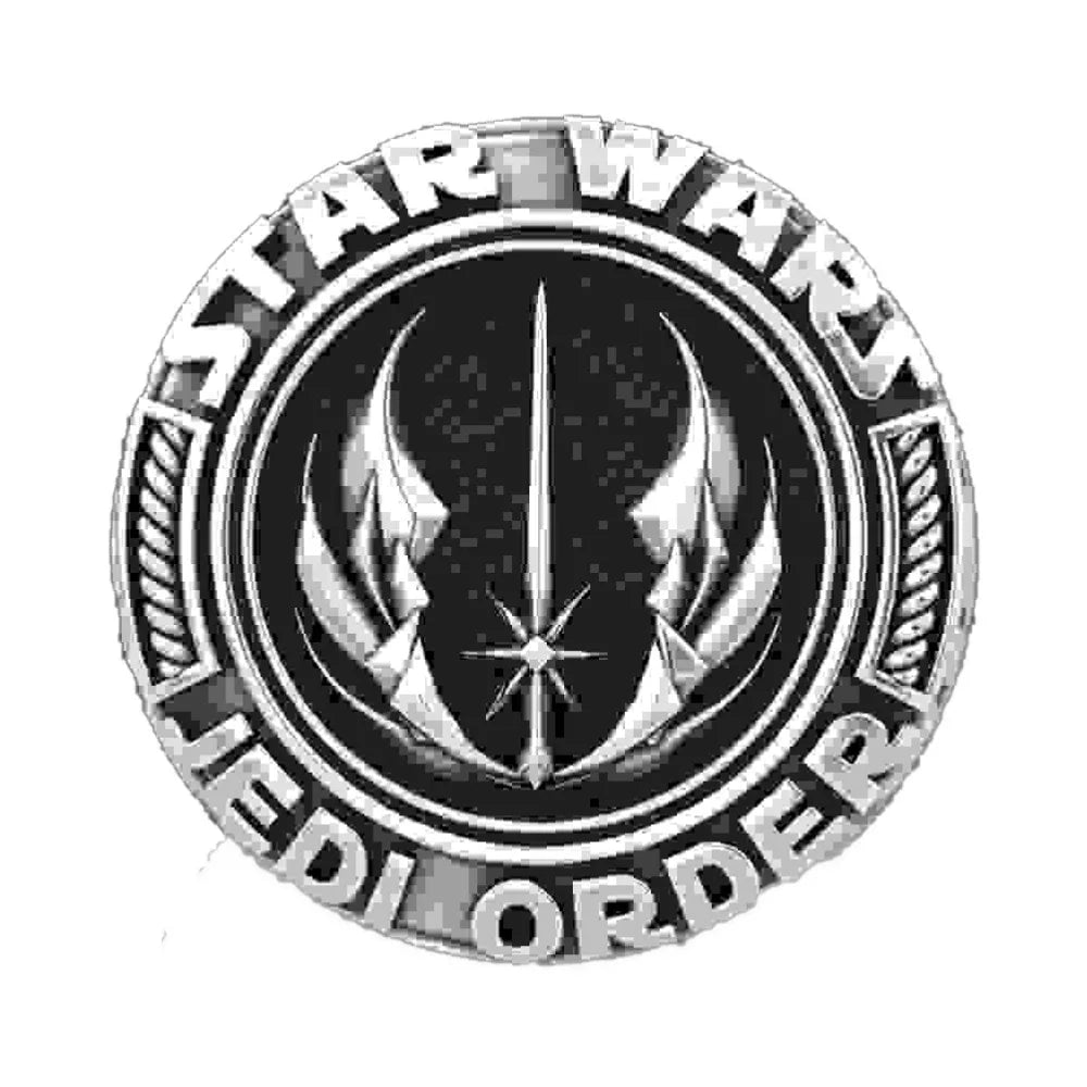 Star Wars Jedi Ring Signet Mens Movie - Silver - Unisex