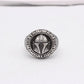 Star Wars Mandalorian Ring Signet Movie Mens - Stainless Steel Silver - Unisex