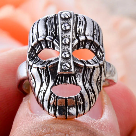 Jim Carrey The Mask Movie Ring Mens - Silver - Unisex - Adjustable