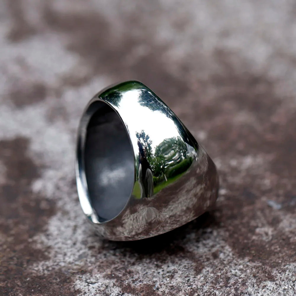 Skull Stormtrooper Star Wars Mens Ring Movie - Stainless Steel Silver - Unisex