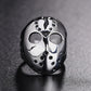 Jason Mask Friday the 13th Mens Horror Halloween Ring - Stainless Steel Silver - Unisex