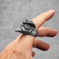 Plague Doctor Steampunk Ring Mens - Stainless Steel Silver - Unisex