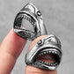 Jaws Great White Shark Ring Mens Movie - Stainless Steel Silver - Unisex