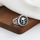 Skull Harley Davidson Ring Mens Biker - Silver - Unisex - Adjustable