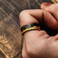 Sand Dune Desert Ring Boho - Gold & Black - Unisex