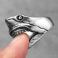Jaws Great White Shark Ring Mens Movie - Stainless Steel Silver - Unisex