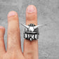 RX-78-2 Mobile Suit Gundam Ring Anime Mens - Stainless Steel Silver - Unisex