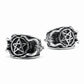 Satanic Devil Pentagram Ring Gothic Mens - Stainless Steel Silver - Unisex
