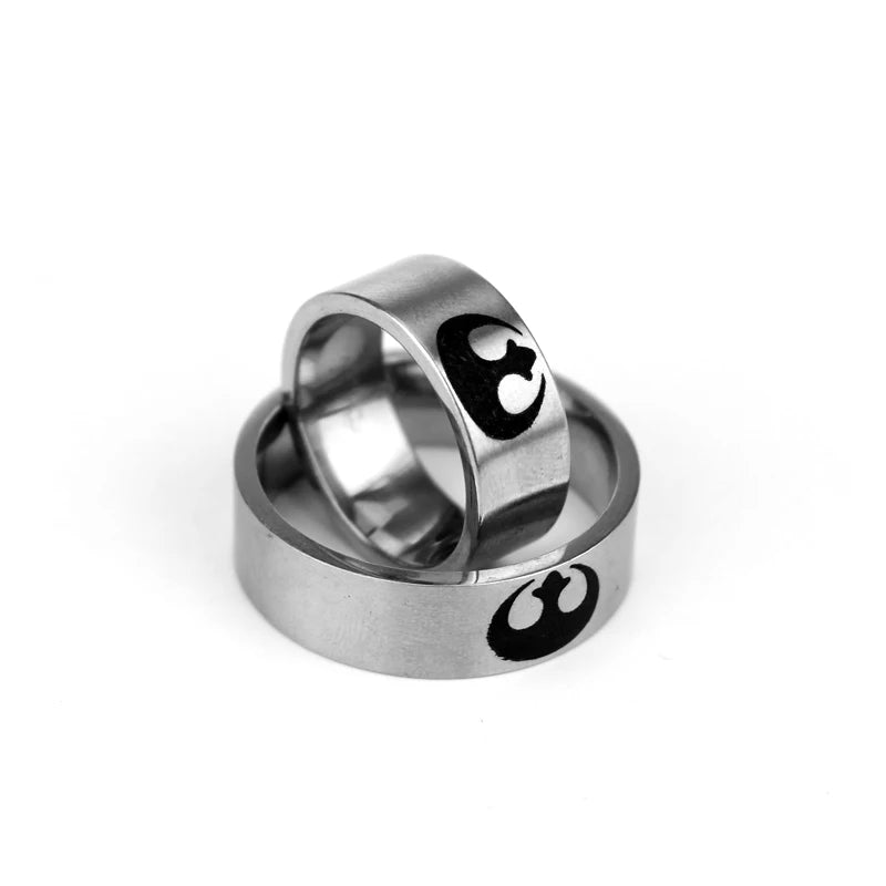 Rebel Alliance Star Wars Ring Mens - Stainless Steel Silver - Unisex