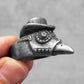 Plague Doctor Steampunk Ring Mens - Stainless Steel Silver - Unisex