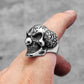Clown Joker Ring Mens - Stainless Steel Silver & Gold - Unisex