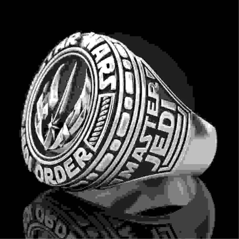 Star Wars Jedi Ring Signet Mens Movie - Silver - Unisex