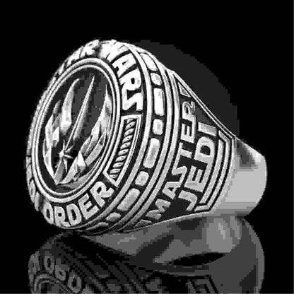 Star Wars Jedi Ring Signet Mens Movie - Silver - Unisex