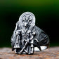 Satanic Throne of Baphomet Ring Mens - Stainless Steel Silver - Unisex - That Rock Aesthetic