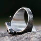 Satanic Throne of Baphomet Ring Mens - Stainless Steel Silver - Unisex - That Rock Aesthetic