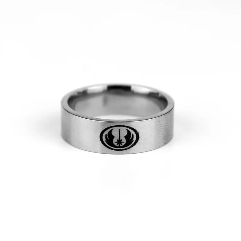 Star Wars Jedi Ring Mens Movie - Stainless Steel Silver - Unisex